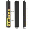 imageJUNNUJ Heavy Duty 20 Amp Power Strip 4800J High Amp Surge Protector 6 Outlet 20A Power Strips Workshop Industrial Outlets Wide Spaced 620R TSlot with Circuit Breaker 12 Gauge Extension Cord 6ftYellow