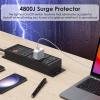 imageJUNNUJ Heavy Duty 20 Amp Surge Protector 4800J Garage Metal 8 Outlets 12 Gauge High Amp 520P Adapter 620R TSlot Shop Industrial Outlets 6 FT Extension Cord Commercial for Appliance