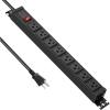 imageJUNNUJ 20 Amp Power Strip Surge Protector 4800J Heavy Duty 8 Outlet Metal Multi Angle Mount 20A Garage Power Strip Shop 620R TSlot 515P Plug 12 Gauge Extension Cord 10ft for Appliance10 FT