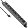 imageJUNNUJ Heavy Duty Power Strip Wall Mount 20 Amp Surge Protector 1200J Metal 8 Outlet Under Desk Mounted 20A Garage Power Bar Table Socket Industrial Outlets 620R TSlot 6FT 12AWG Extension CordGrey